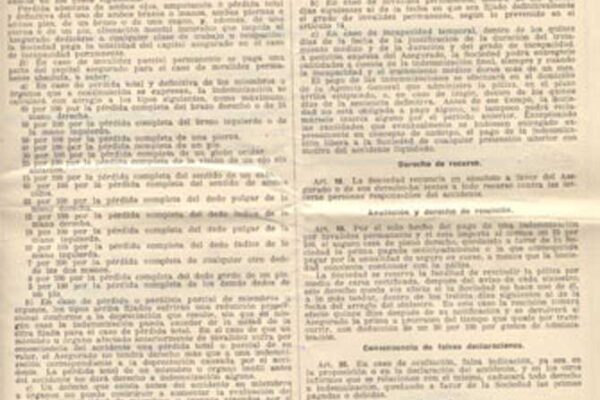 Seguro de vida y accidente para el molinero (1927-1937) 2